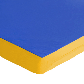 FUN Klappbare Turnmatte KLAPP-FIX RG 35 Block Farbecke_blau-gelb