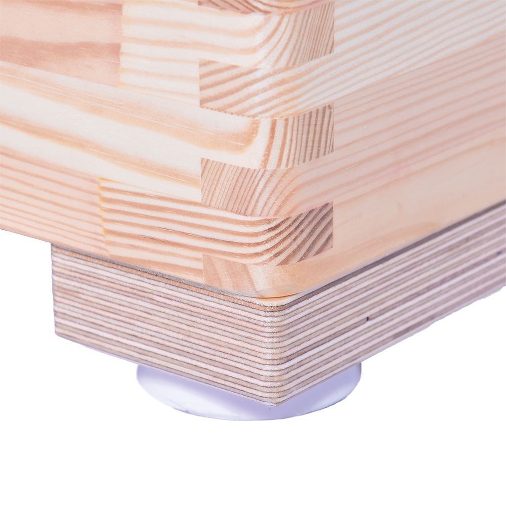 Sprungkasten klein aus Kiefernholz (farbig) - verschiedene Ausführungen - Bild 2 - Vergrößern