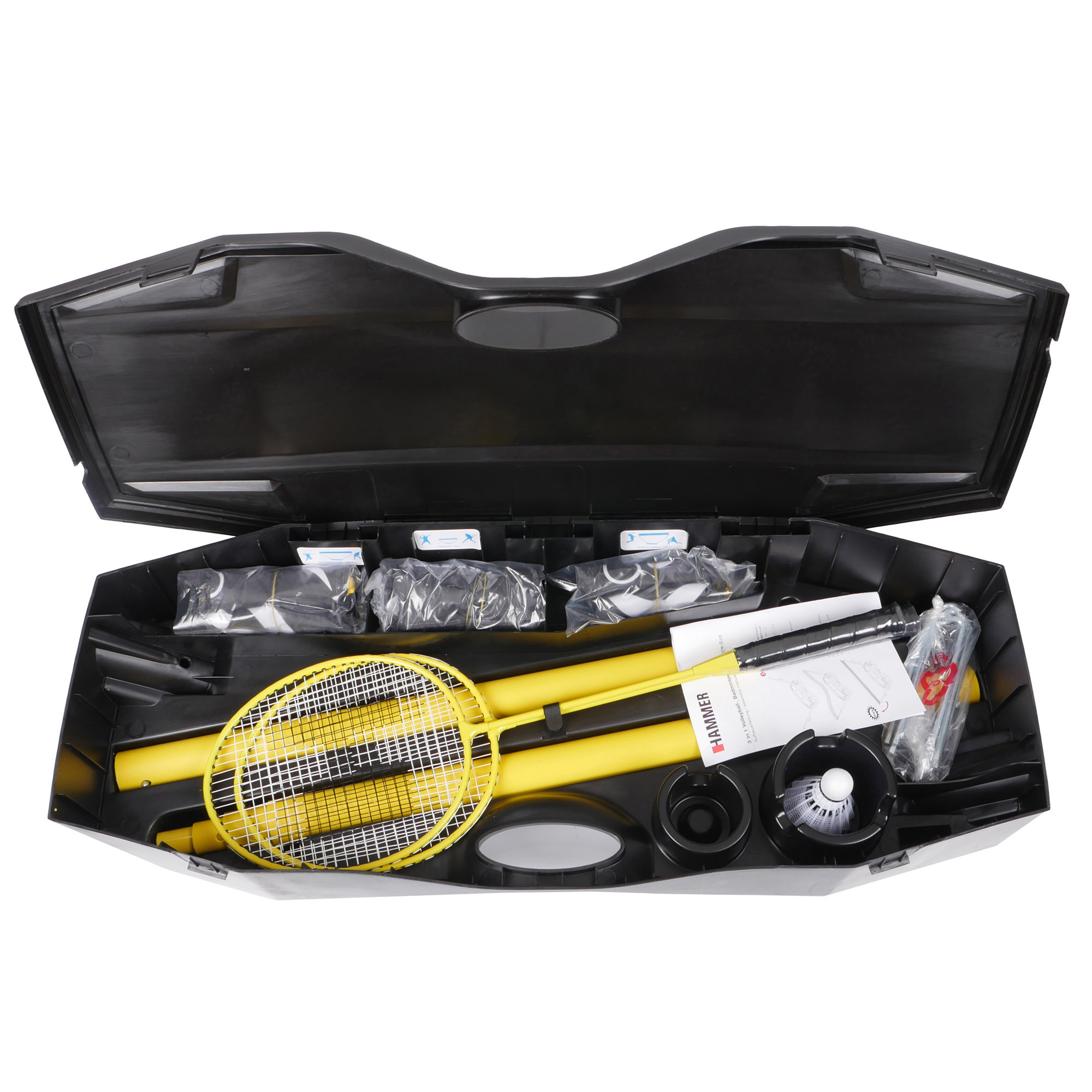 3 in 1 Set für Volleyball, Badminton & Tennis (Set) - Bild 4 - Vergrößern