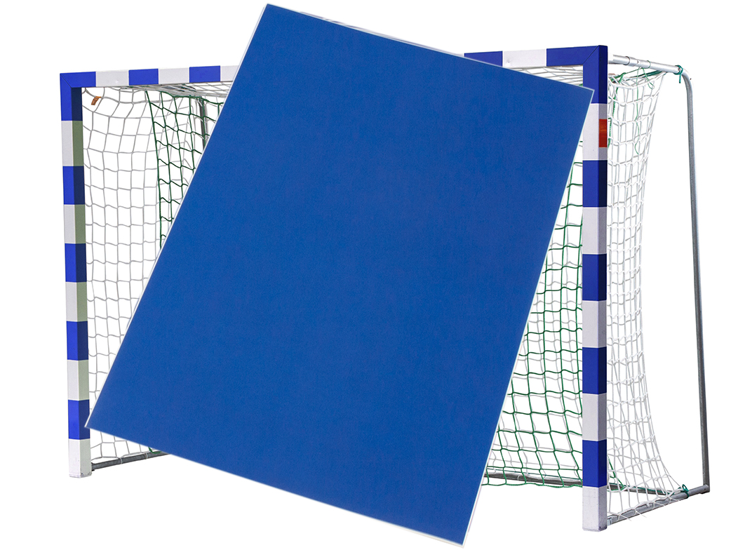 Klebefolie-Handballtore-blau-Stueck