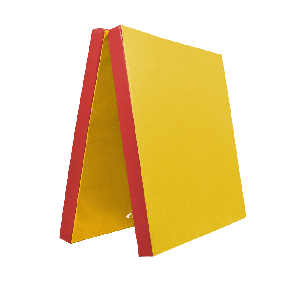 FUN klappbare Turn- und Spielmatte RG35 100x200 cm_gelb-rot