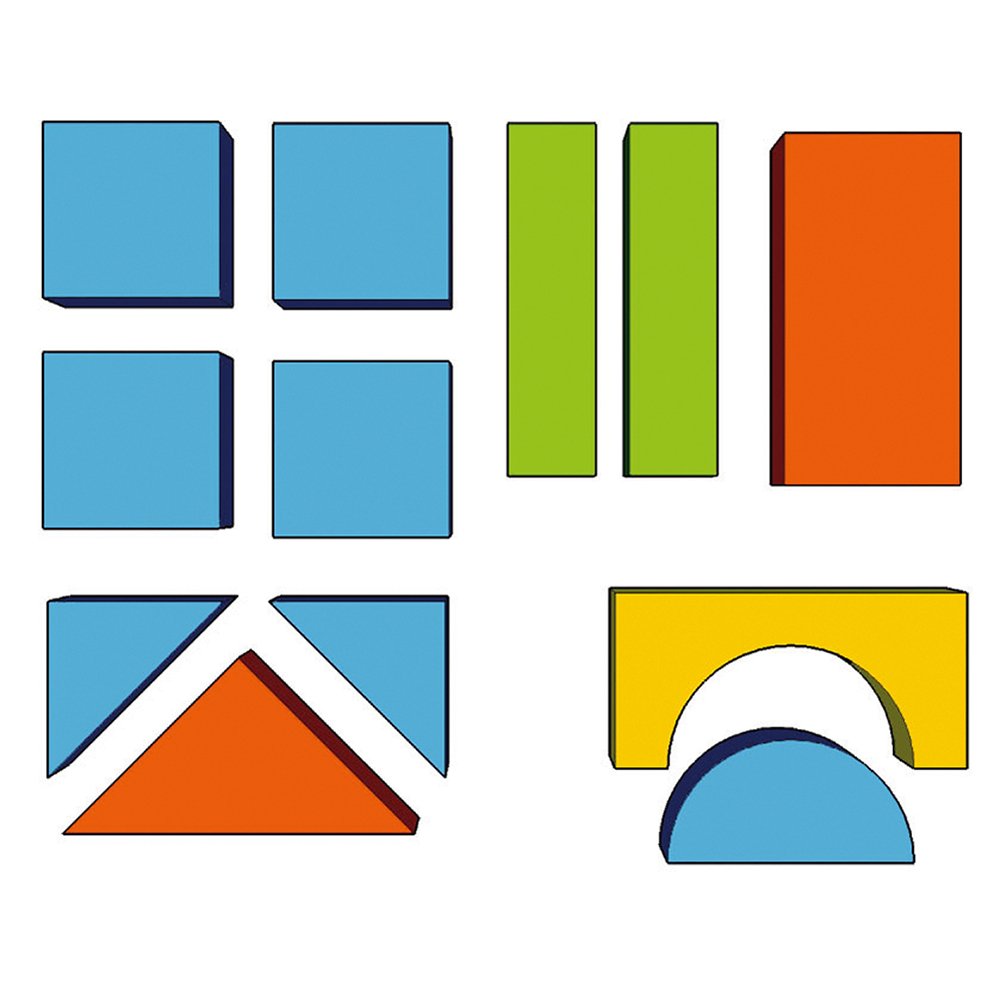 12-teiliger Bausteinsatz MINI - Bild 3 - Vergrößern