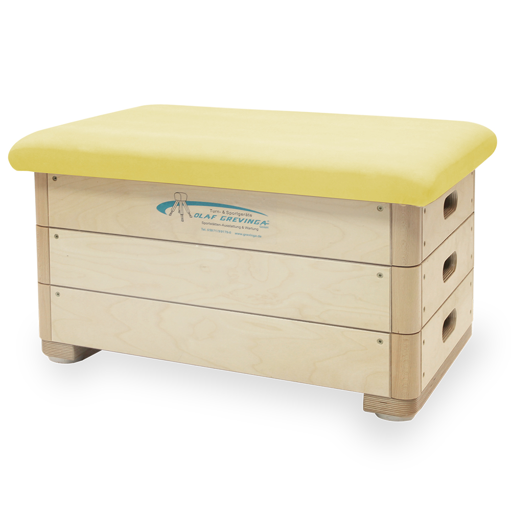 Sprungkasten klein aus Birke-Multiplex (farbig) - verschiedene Ausführungen