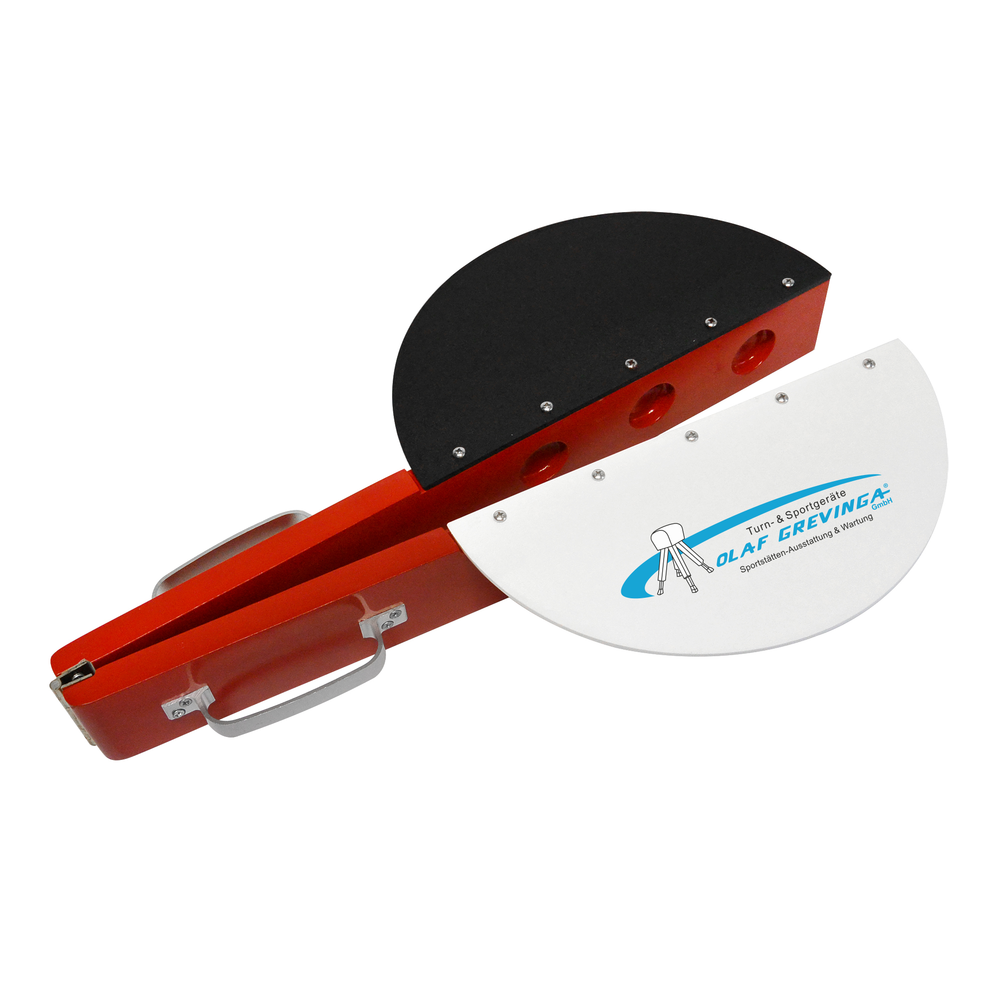 Startklappe aus Holz rot