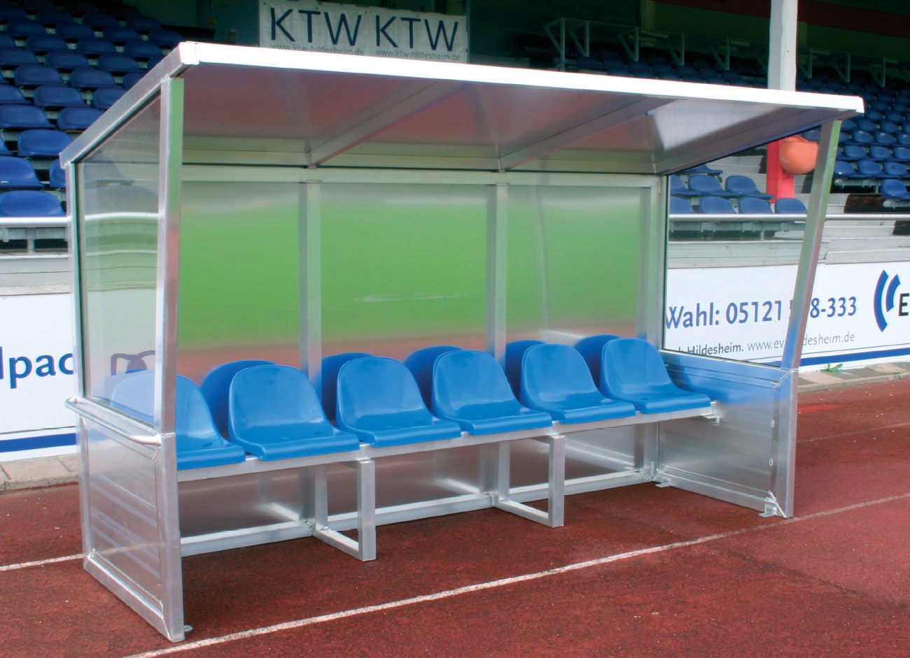 Spielerkabine "Super", vollverschweißt