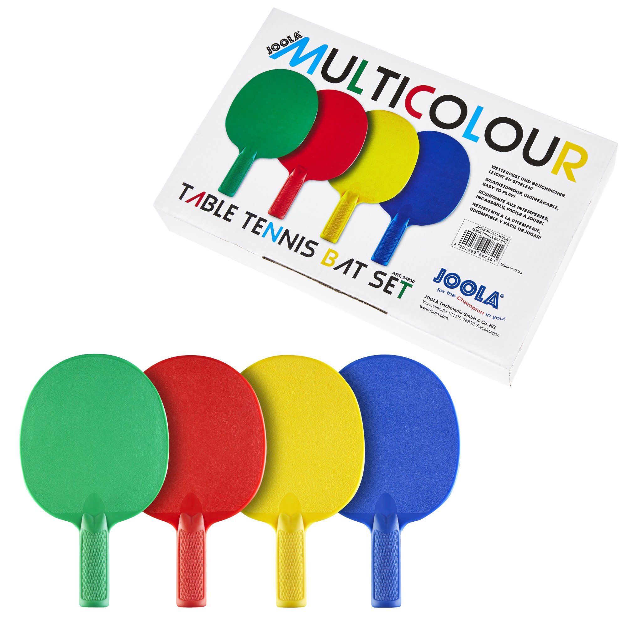 JOOLA Tischtennisschläger OUTDOOR SET MULTICOLOR - Bild 2 - Vergrößern