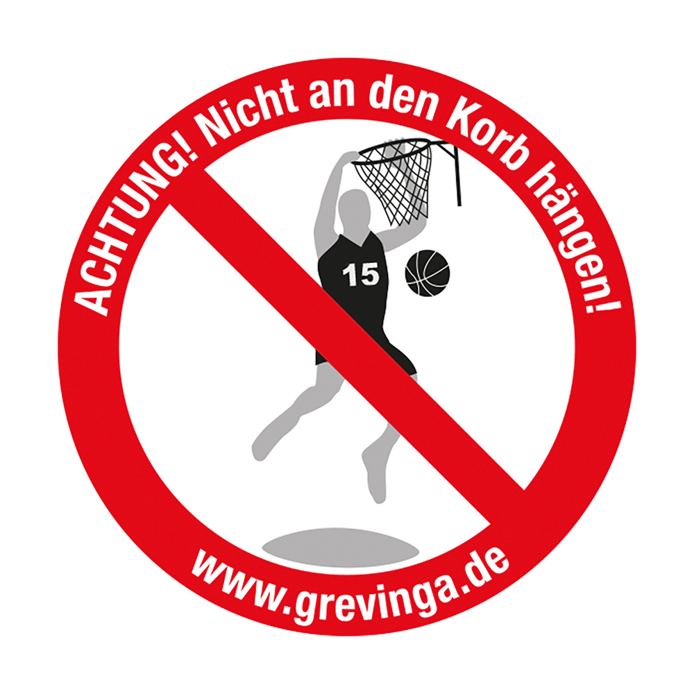 Aufkleber – Dunking verboten