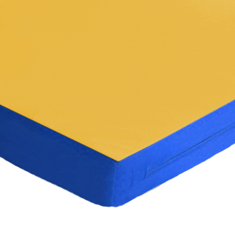 FUN Klappbare Turnmatte KLiPP-KLAPP RG 35 Block Farbecke_gelb-blau