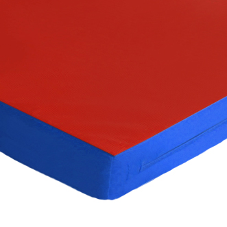 FUN Klappbare Turnmatte KLAPP-FIX RG 35 Block Farbecke_rot-blau