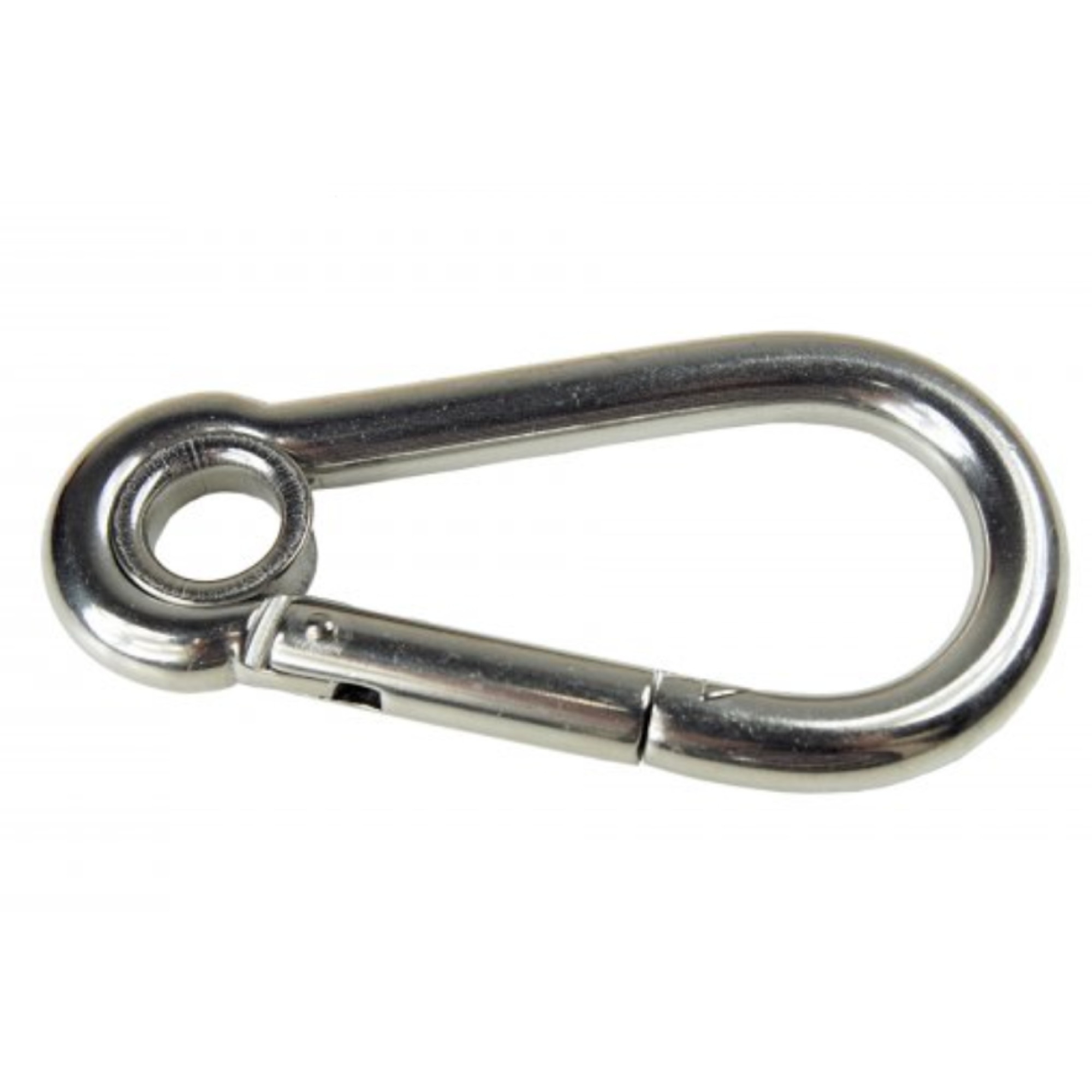 Karabinerhaken mit Kausche, verzinkt