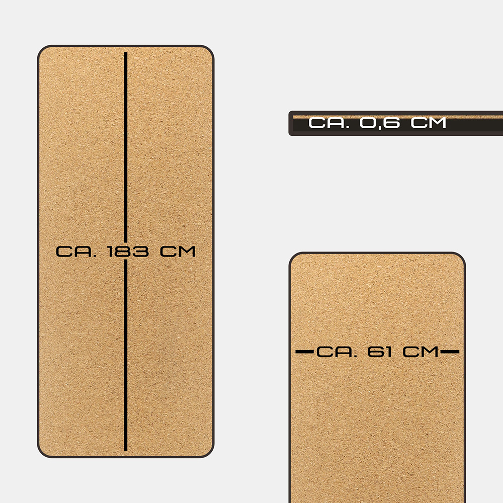 Deuser® Yoga Matte Kork - Bild 5 - Vergrößern