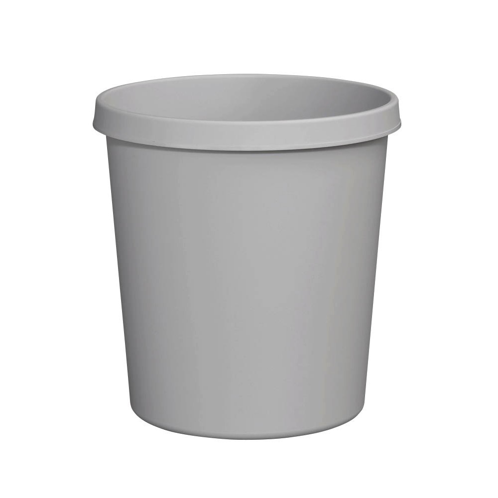 Papierkorb-Kunststoff-grau