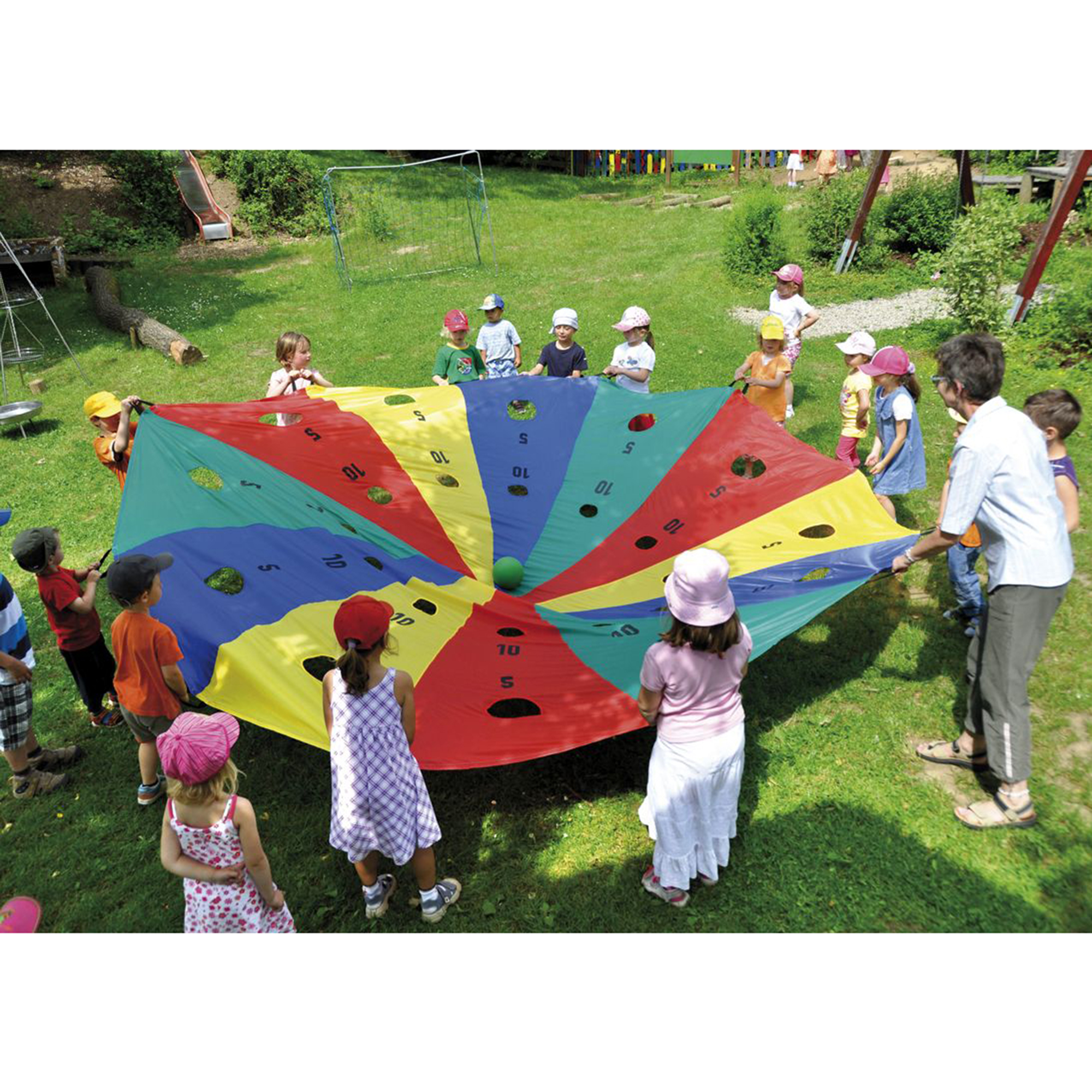 Schwungtuch mit Ziellöchern - Bild 2 - Vergrößern