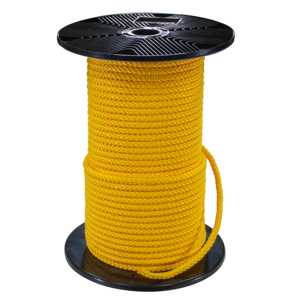 Gymnastikseil aus Polypropylen, 100 m-gelb