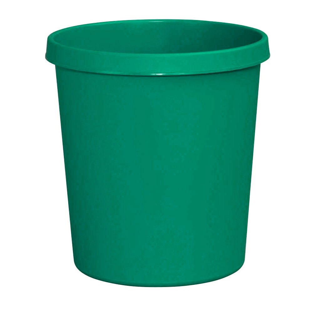 Papierkorb-Kunststoff-gruen