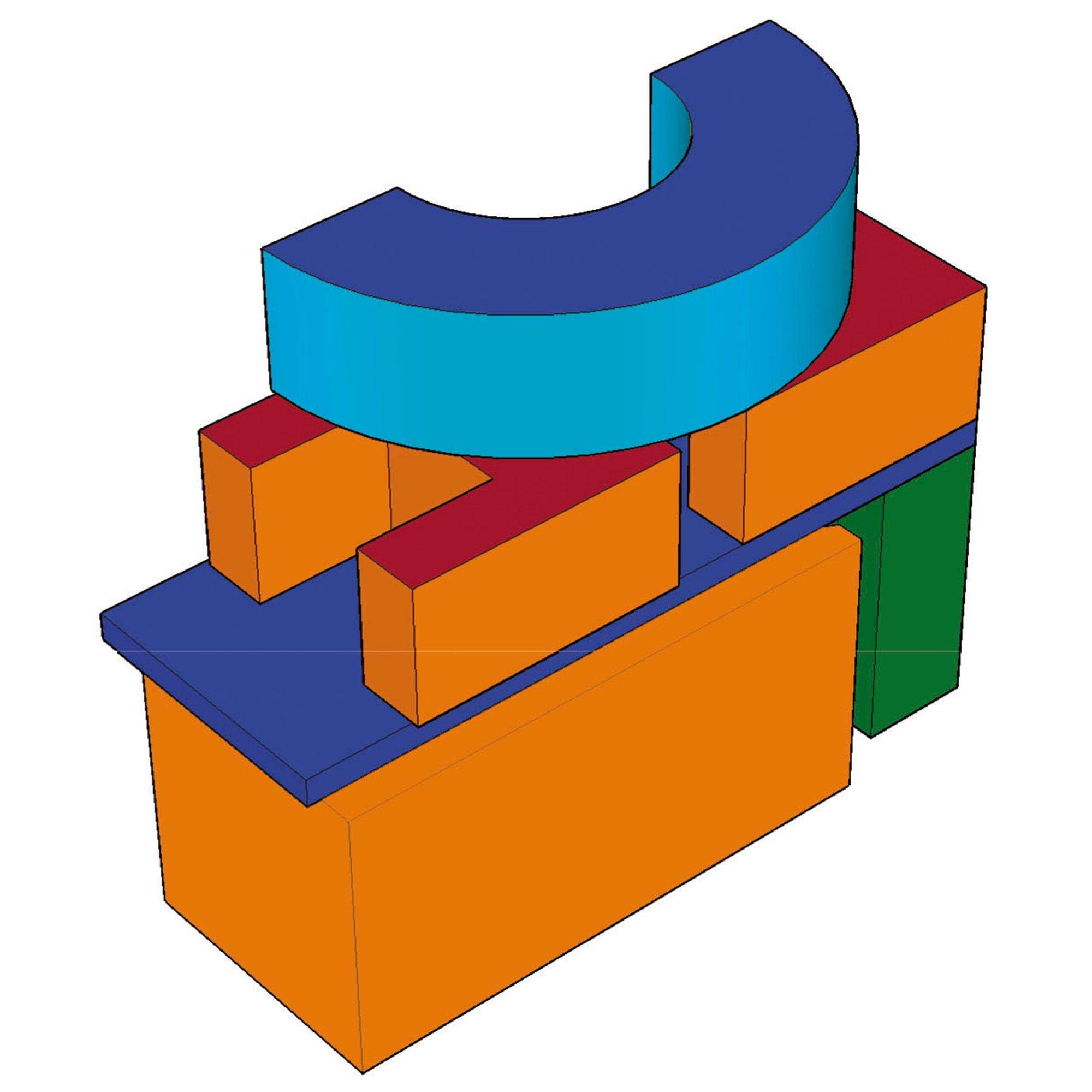 6-teiliges Baumodul MAXI - Bild 2 - Vergrößern