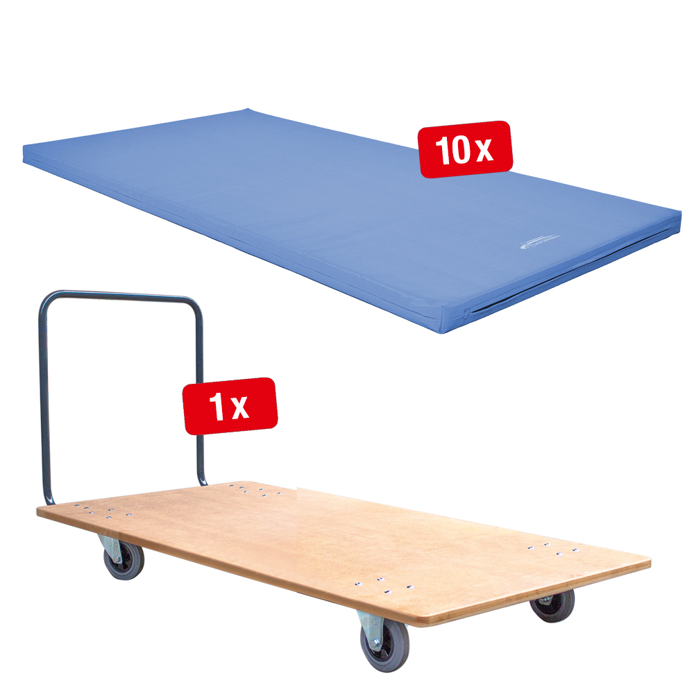 Schulturnmatten Sets (RG 80) 200 x 100 x 6 cm TÜV Süd geprüft