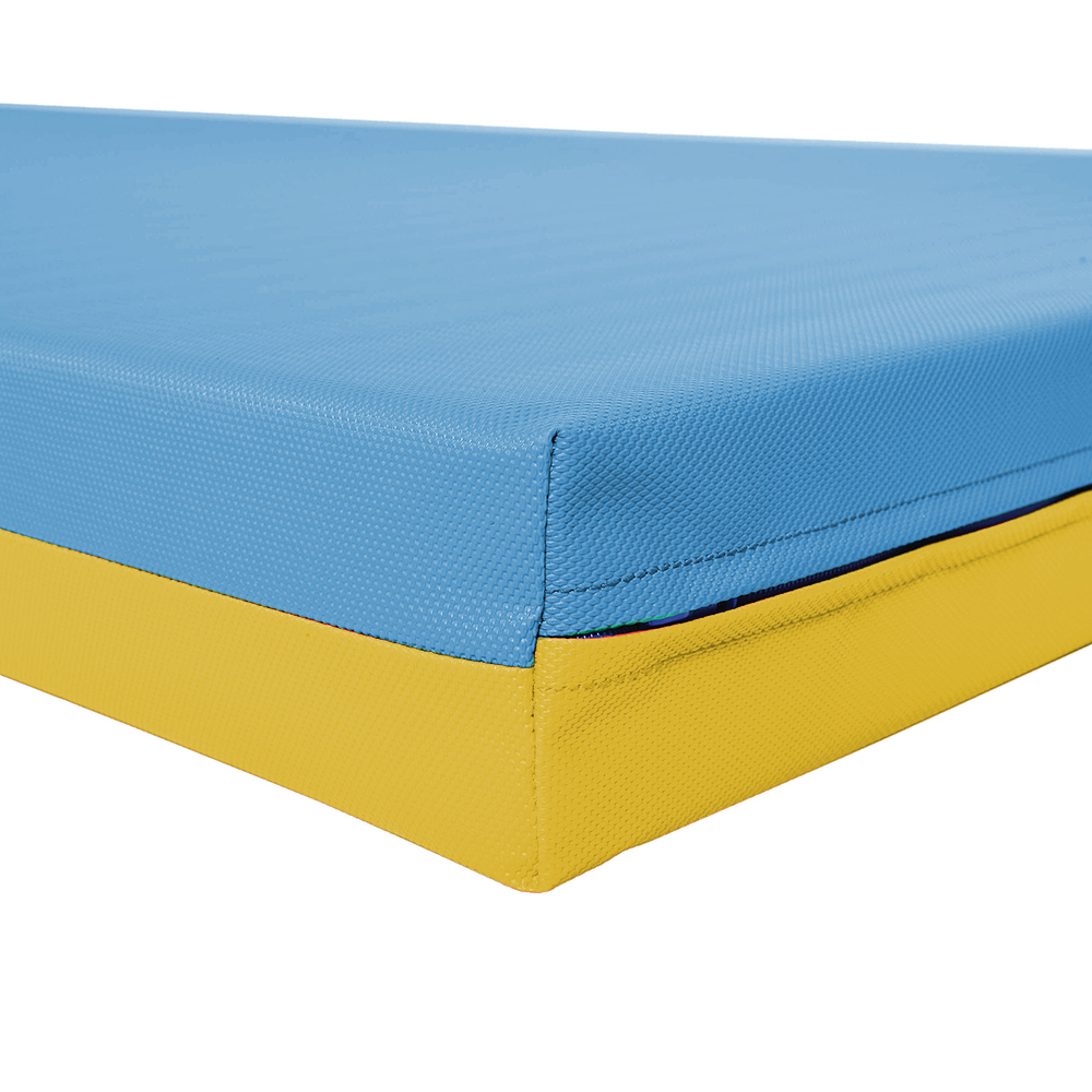 Super-Leichtturnmatte FUN soft RG 35_Detail_blau-gelb