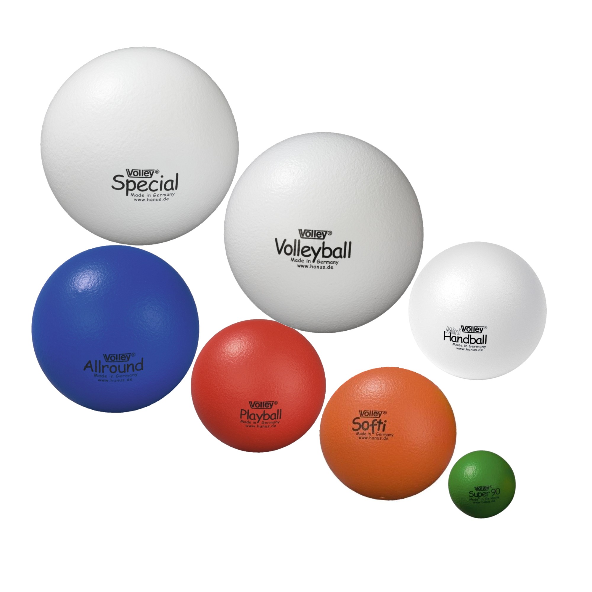 VOLLEY® Test-Paket Soft-Bälle mit Elefantenhaut - Bild 2 - Vergrößern