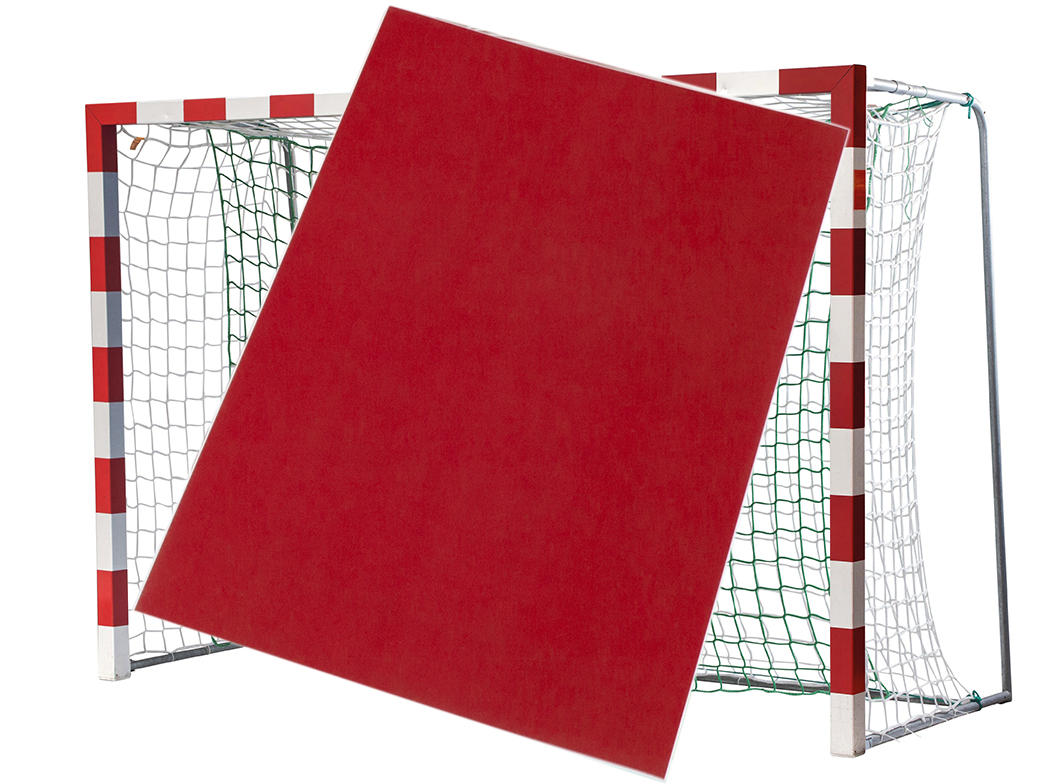 Klebefolie-Handballtore-rot-Stueck
