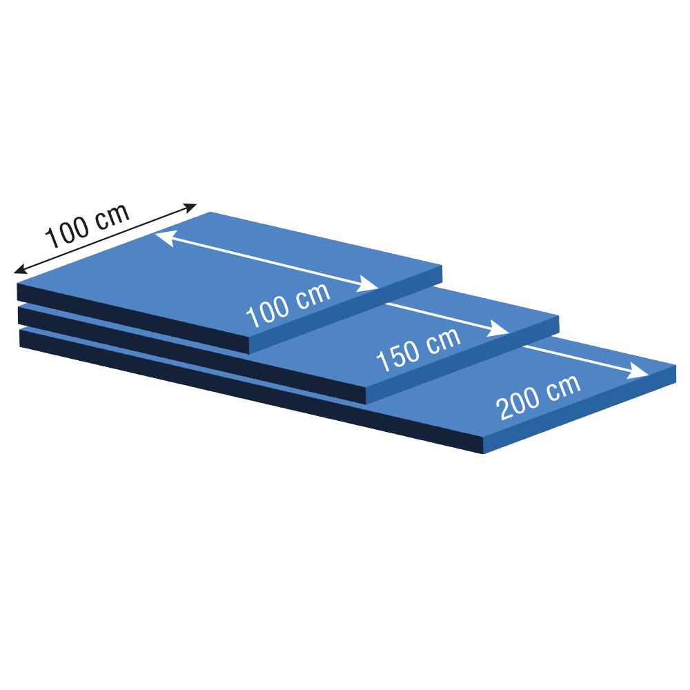 Fallschutzmatte Safety Duo Groessendarstellung