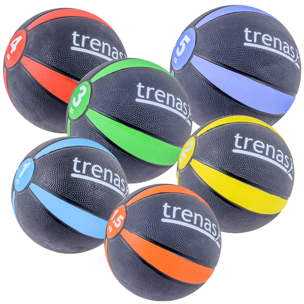 trenas Medizinball aus Gummi - Bild 2 - Vergrößern