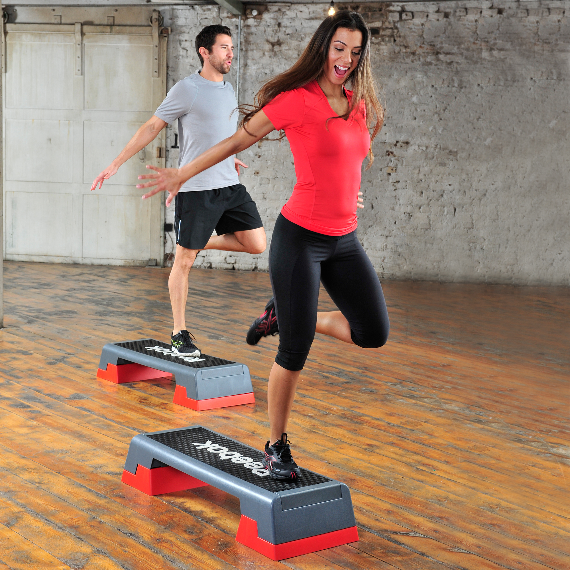 Reebok Step Professionell rot/schwarz - Bild 5 - Vergrößern