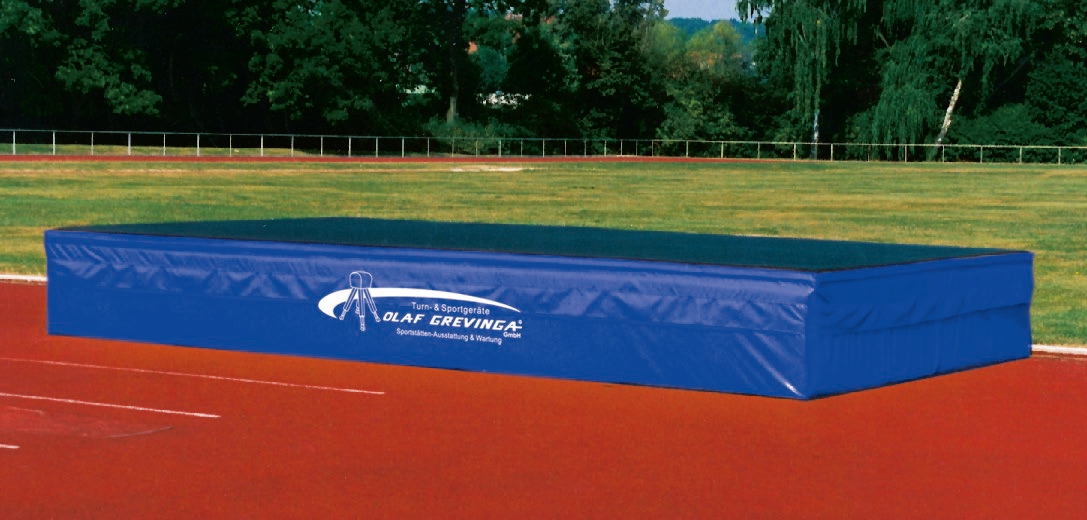 Hochsprungmatte Super mit wendebarer Schleißmatte