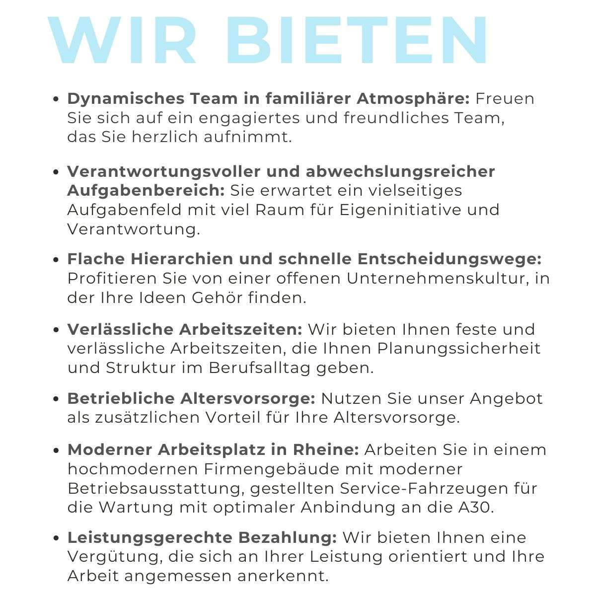 Jobseite: Wir bieten!