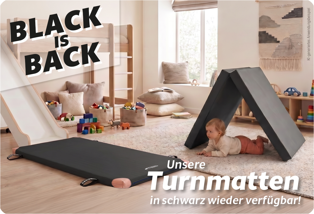 black is back der Turnmatte