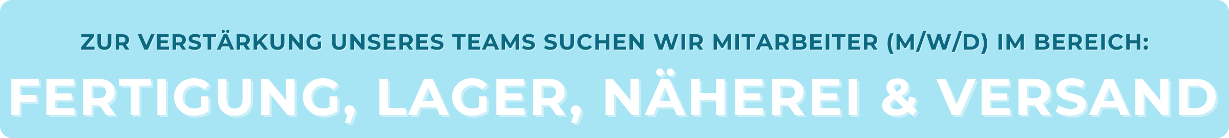 Fertigung, Lager, Näherei & Versand