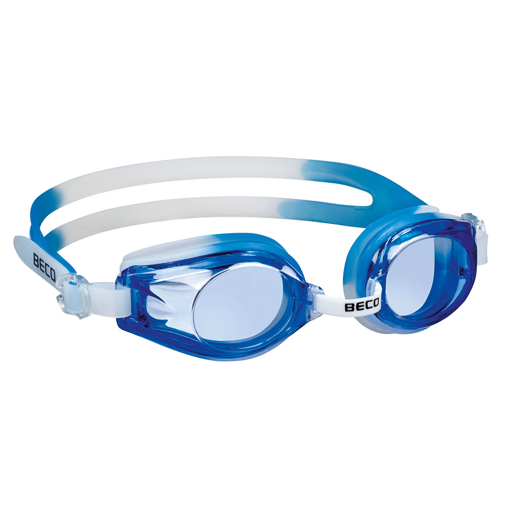 BECO Profi-Schwimmbrille RIMINI-blau-weiss